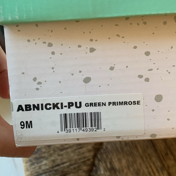 Neon Yellow/Green backless heels - Picture 6 of 7